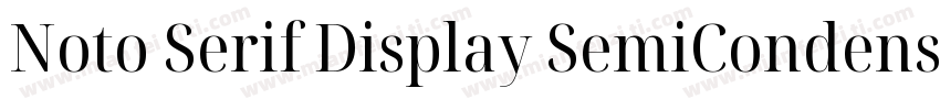 Noto Serif Display SemiCondensed Me字体转换